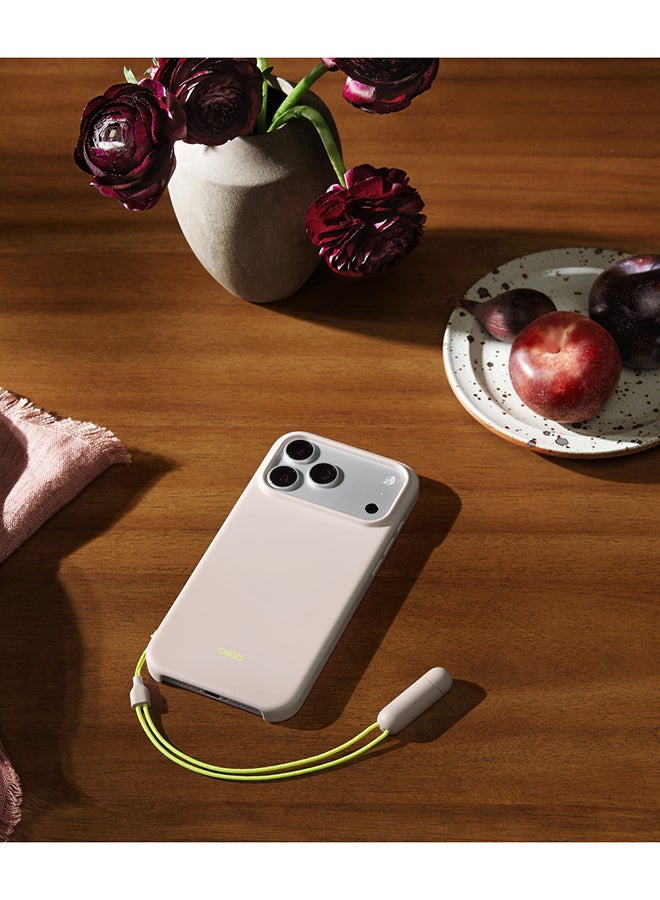 ابل  Beats iPhone 17 Pro Max Kickstand Case with MagSafe and Camera Control - Lime Stone purple - Image 2