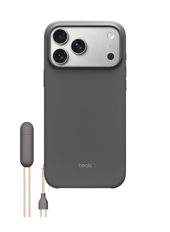 ابل  Beats iPhone 17 Pro Max Kickstand Case with MagSafe and Camera Control - Granite Gray Granite Gray - Image 1