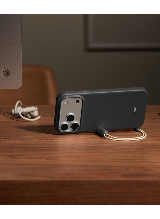 ابل  Beats iPhone 17 Pro Max Kickstand Case with MagSafe and Camera Control - Granite Gray Granite Gray - Image 2