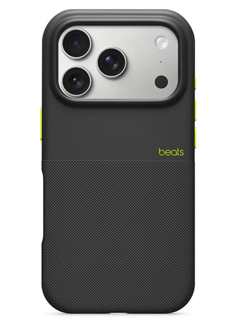 ابل  حافظة بييتس لجهاز آيفون 17 برو المتينة مع ميغ سيف وتحكم بالكاميرا - أسود إيفرست - Image 1