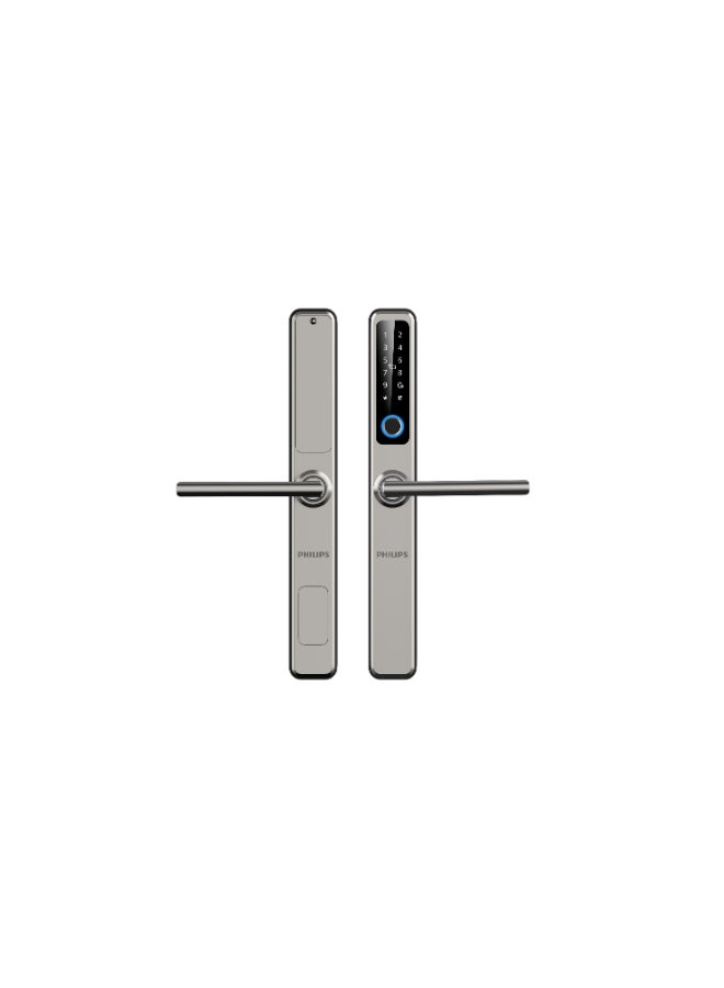 Philips Philips Smart Door Lock 608 Easykey , Suitable For Narrow Frame And Indoor & Outdoor Doors, Ip65 Dust & Water Resistant, Wi-Fi, Real-Time Alerts, Pin Sharing, Multiple Unlock Methods Silver 45mm - Image 2