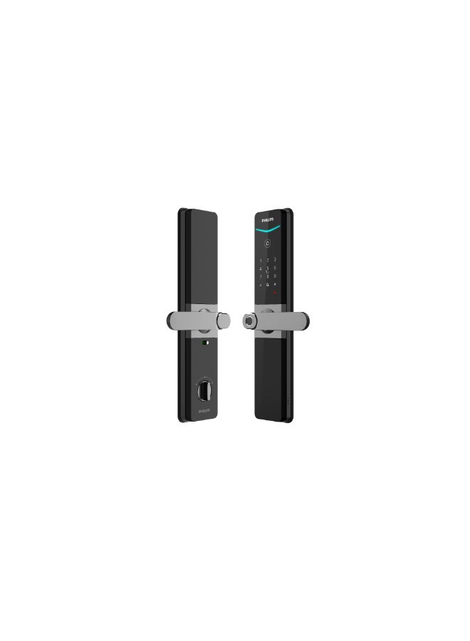 Philips Philips Smart Door Lock 610 , App Unlock, Ip65 Waterproof Dustproof, Fingerprint, Pin, Key Tag, Mechanical Key, Works With  Assistant &  Alexa Grey 60mm - Image 5