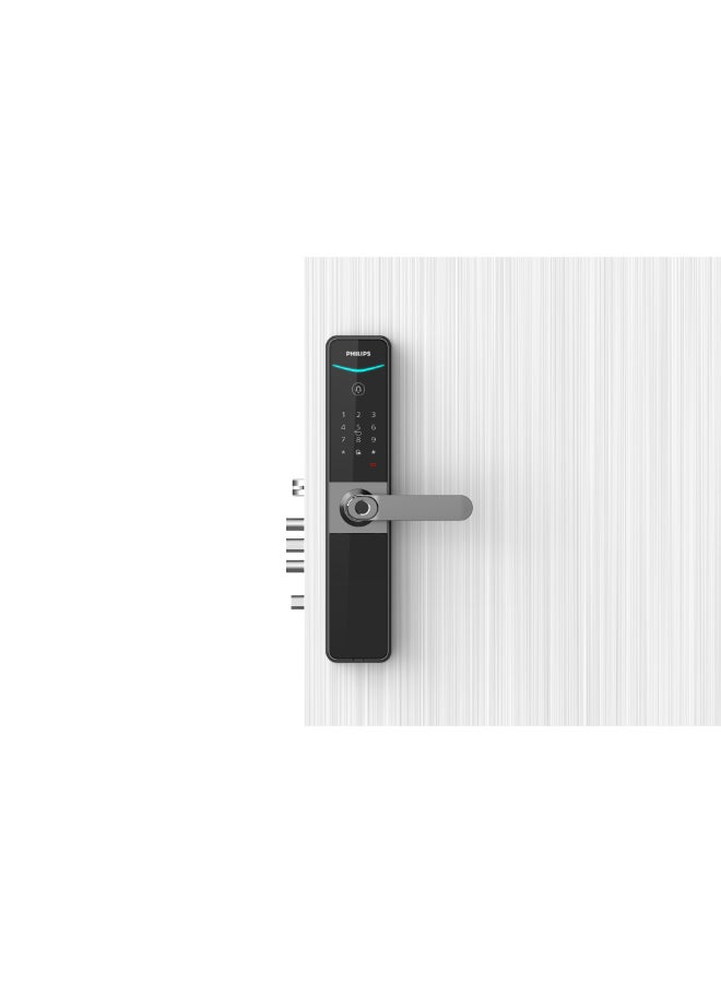 Philips Philips Smart Door Lock 610 , App Unlock, Ip65 Waterproof Dustproof, Fingerprint, Pin, Key Tag, Mechanical Key, Works With  Assistant &  Alexa Grey 60mm - Image 4