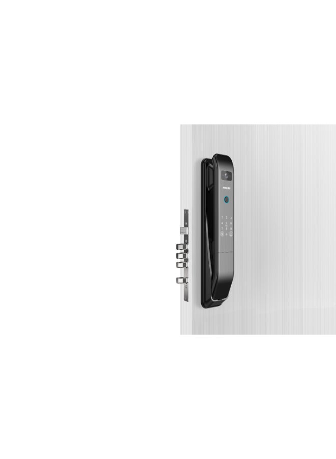 Philips Philips Smart Door Lock 303Vp With Hd Screen, Wide Angle Camera, Remote Snapshot, Auto Lock, Built-In Doorbell, 5000Mah Battery, Smart Life App Black 70mm - Image 2