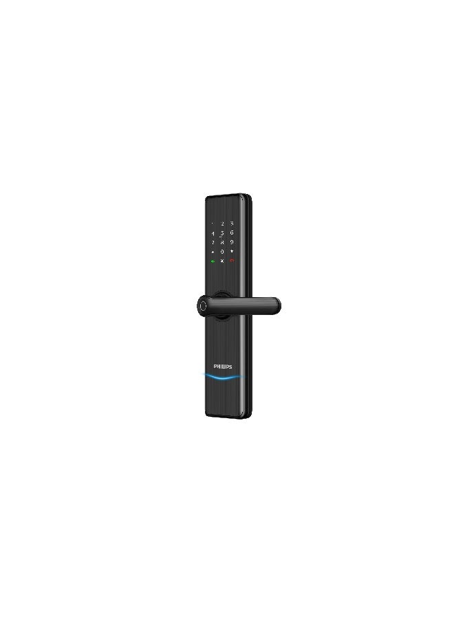 Philips Philips Smart Door Lock 7300 , Bluetooth, App Direct Unlock, Fingerprint Access, Multiple Unlock Methods, Auto Lock, Hidden Pin, Safehandle, Anti-Theft Alerts, Ergonomic Design Black 70mm - Image 3