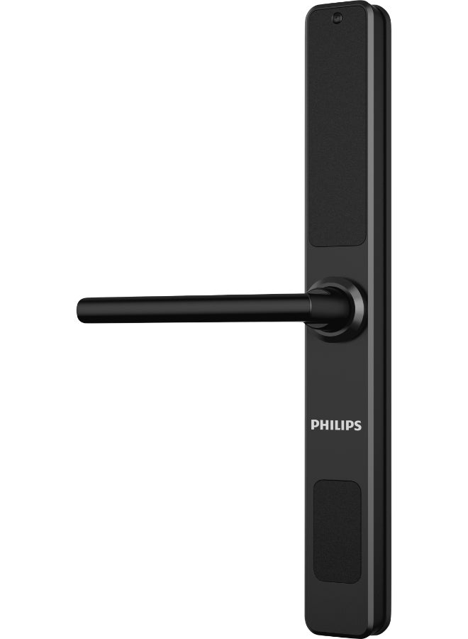 فيليبس قفل الباب الذكي Philips 608 Easykey، مناسب للإطارات الضيقة والأبواب الداخلية والخارجية، مقاوم للغبار والماء IP65، واي فاي، تنبيهات في الوقت الفعلي، مشاركة الرقم السري، طرق فتح متعددة أسود 43مم - Image 5