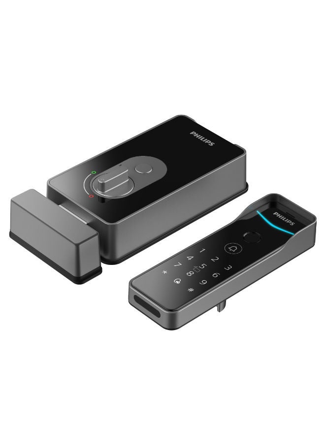 Philips Philips Smart Door Lock 505 , Ideal For Saudi Outdoor Use, Ip65 Dustproof & Waterproof, Withstands 70°C Heat, Multiple Unlock Methods, Custom Pin Codes, Auto Locking, App Alerts Black - Image 1