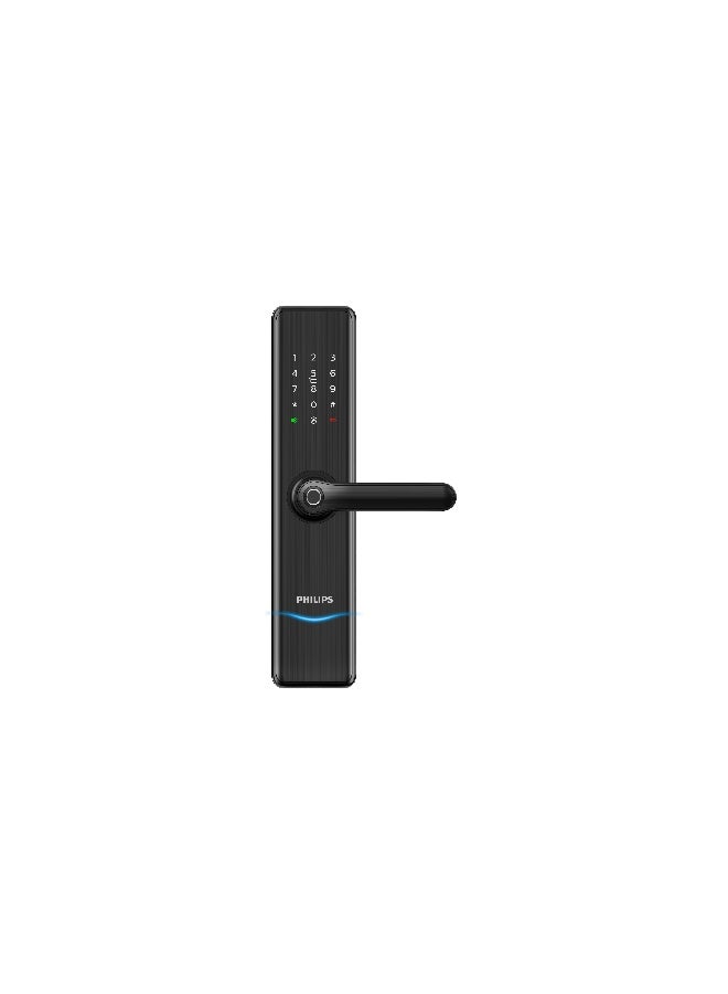 Philips Philips Smart Door Lock 7300 , Wifi, Fingerprint Access, Pin Code, Key Tag, Mechanical Key, Multiple Unlock Methods, Auto Lock, Hidden Pin, Safehandle, Anti-Theft Alerts, Family Security Black 60mm - Image 5