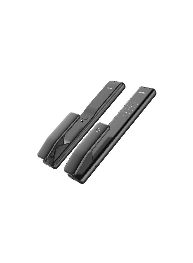 Philips Philips Smart Door Lock Alpha Bluetooth With Auto Mortise, Fingerprint, Pin Code, Key Tag & App Unlock, Dual Verification, Hidden Pin, Safehandle, C-Grade Cylinder, Alerts Black 70mm - Image 4