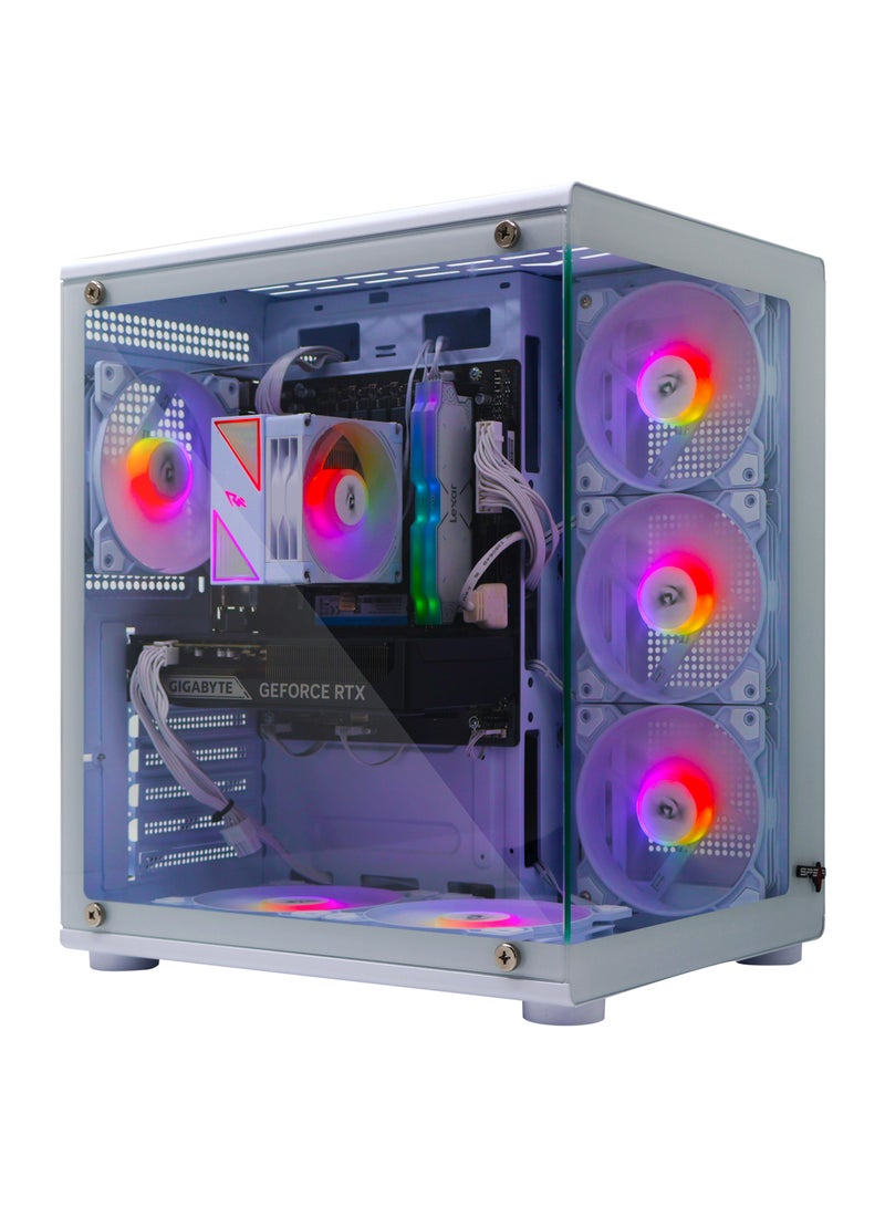 Spear Pc Gaming PC With Intel Core i5-14400F Processor/32GB RAM DDR5/1TB SSD/8GB Nvidia GeForce RTX 5060Ti Graphics/Windows 11 Pro/ White - Image 1