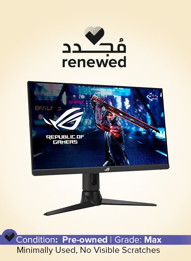 أسوس Renewed - ROG Strix XG259QN 25" FHD Fast IPS eSports Gaming Monitor, 380 Hz (OC) Refresh Rate & 0.3ms (min.), HDR with 16.7M Display Colors, AMD FreeSync Premium, DP 1.4/ HDMI v2.0, USB 3.2- A | XG259QN black - Image 1
