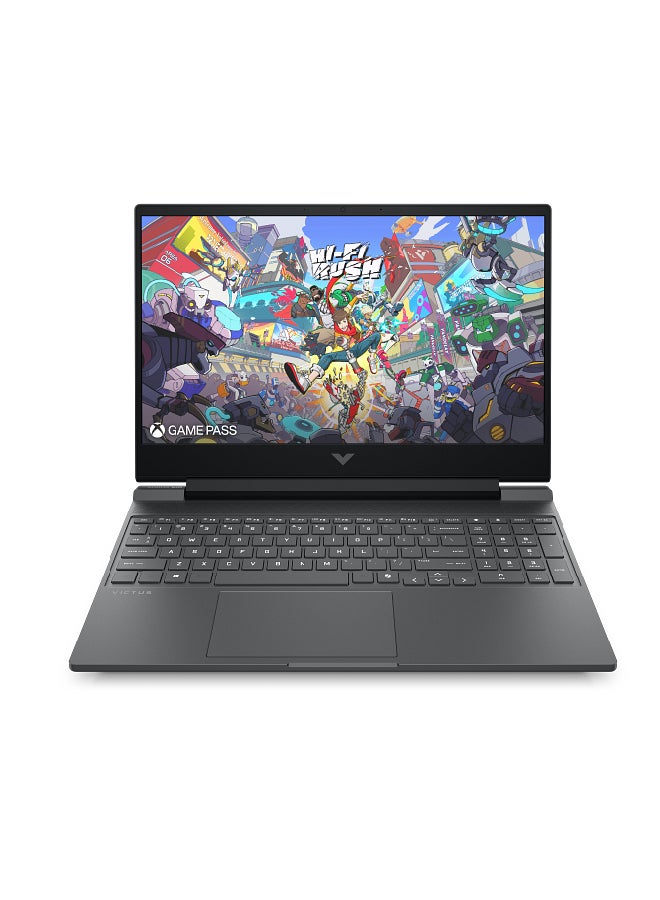 HP Victus 15-fa2001nx Gaming Laptop With 15.6 Inch Full HD (1920X1080) Display, Core i7-13620H Processor/ 24GB RAM DDR5/1TB SSD/8GB NVIDIA GeForce RTX 5060 Graphics/DOS(Without Windows)/ English/Arabic Grey - Image 1