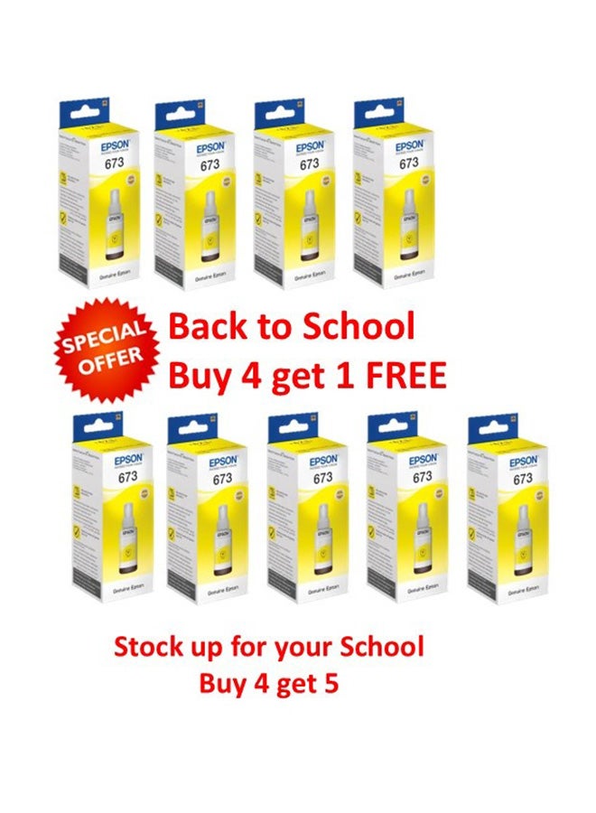 EPSON FREE UNIT - Buy 4 and get 5 Epson Eco Tank 673 Ink Bottle - YELLOW yellow - Image 1