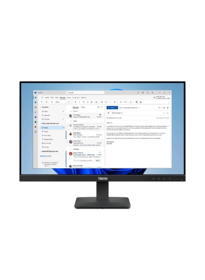 لينوفو Monitor Thinkvision S24-4e 64B5KAT1SD 23.8" FHD IPS 100Hz, 4ms Black