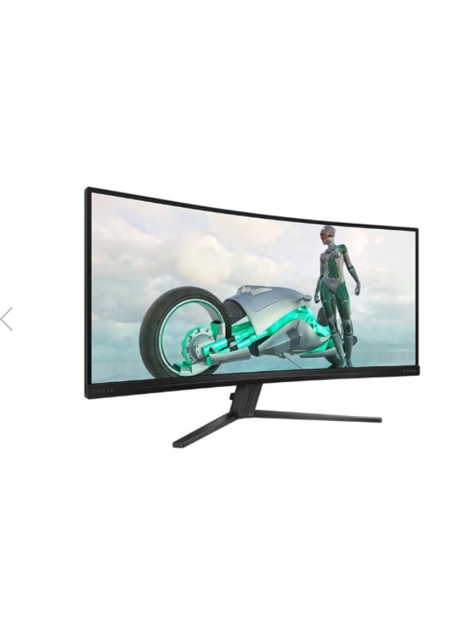Philips Evnia 3000 Curved UltraWide Gaming Monitor 34-inch 2K WQHD 3440x1440, HDR 10, Fast VA Panel Type, 180Hz Refresh Rate, 0.5ms Response Time, Adaptive Sync - Charcoal White - Image 2