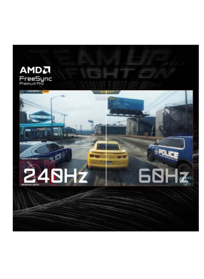 GIGABYTE MO27Q2 Gaming Monitor 27-inch 2k QHD 256x1440, DisplayHDR True Black 400, QD-OLED Panel Type, 240Hz Refresh Rate, 0.03ms Response Time, AMD Free Sync Premium Pro Technology, KVM, HDMI 2.1 Port Supports 2k 120Hz on PS5 and Slim / Xbox X Series, Adjustable Stand, Built-in Speakers Black - Image 3