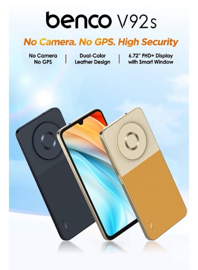benco V92s 4G No Camera No GPS Sahara Gold 6+6GB RAM 256GB 4G No Camera No GPS - Middle East Version - Image 2