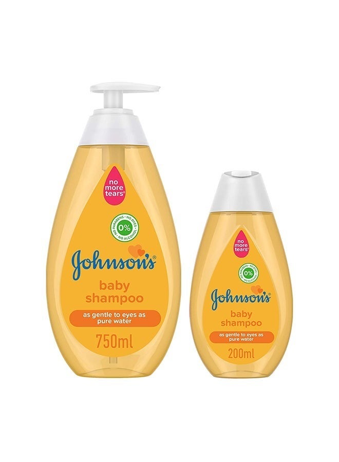 Johnson & Johnson 2-Piece Johnson's Baby Shampoo 750ml + 200ml - Image 2