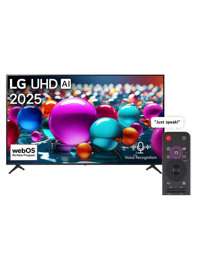 LG 65 inch LG UHD AI UA85 4K Smart TV AI Magic Remote HDR10 webOS25 2025 65UA85006LA Black - Image 1
