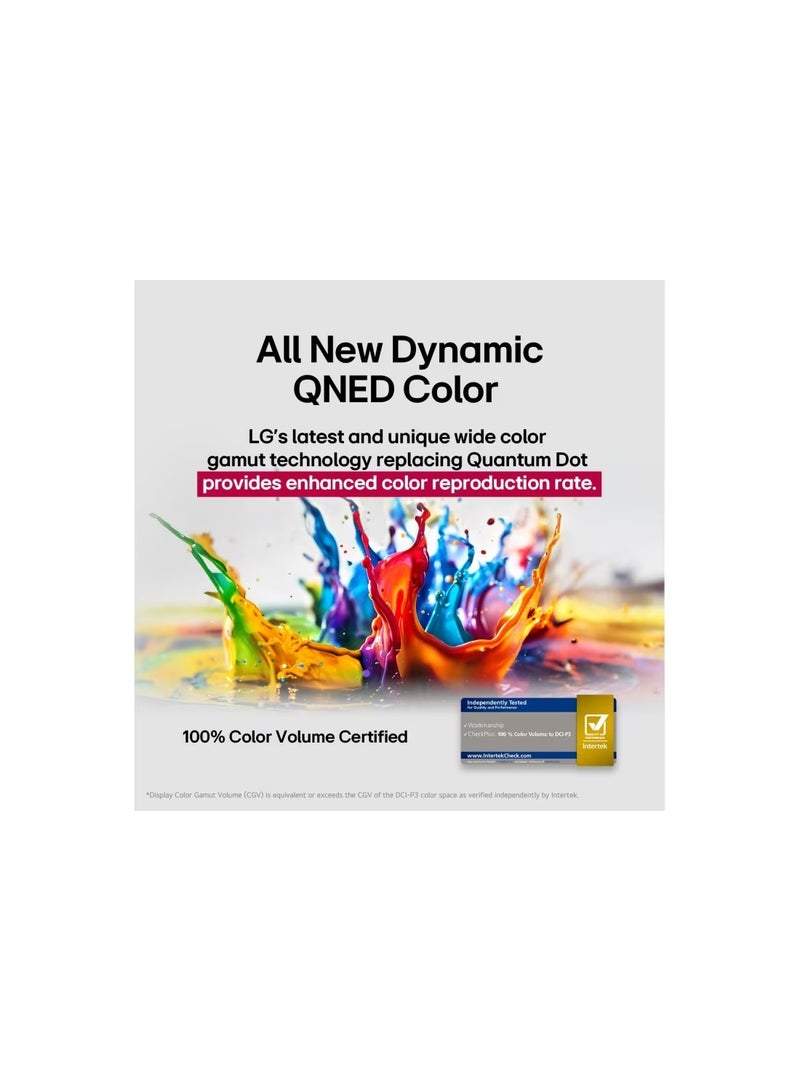 LG 85 inch QNED evo AI QNED91 MiniLED 4K 144Hz VRR Smart TV AI Magic Remote webOS25 2025 85QNED91A6A Black - Image 2