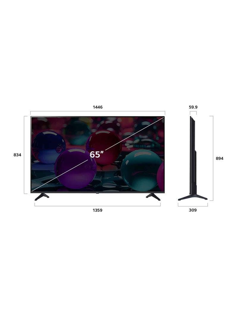 LG 65 inch UHD AI UA73 4K Smart TV AI HDR10 webOS25 2025 65UA73006LA Black - Image 5