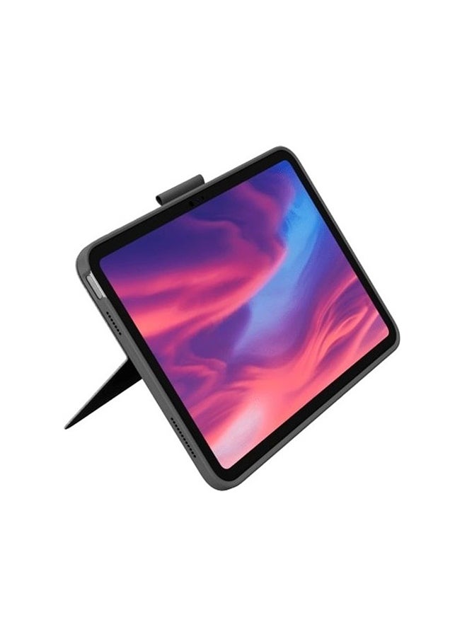 Logitech Renewed - Combo Touch For iPad 10th Generation Keyboard Case-Detachable Backlit With Kickstand Trackpad Smart Connector English-Arabic Keyboard Oxford grey - Image 5