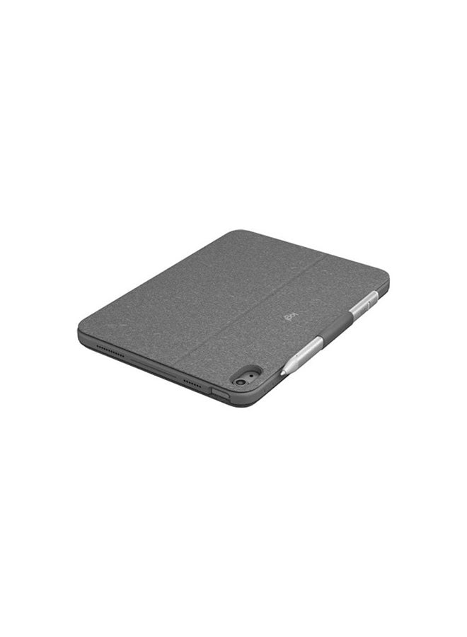 Logitech Renewed - Combo Touch For iPad 10th Generation Keyboard Case-Detachable Backlit With Kickstand Trackpad Smart Connector English-Arabic Keyboard Oxford grey - Image 2