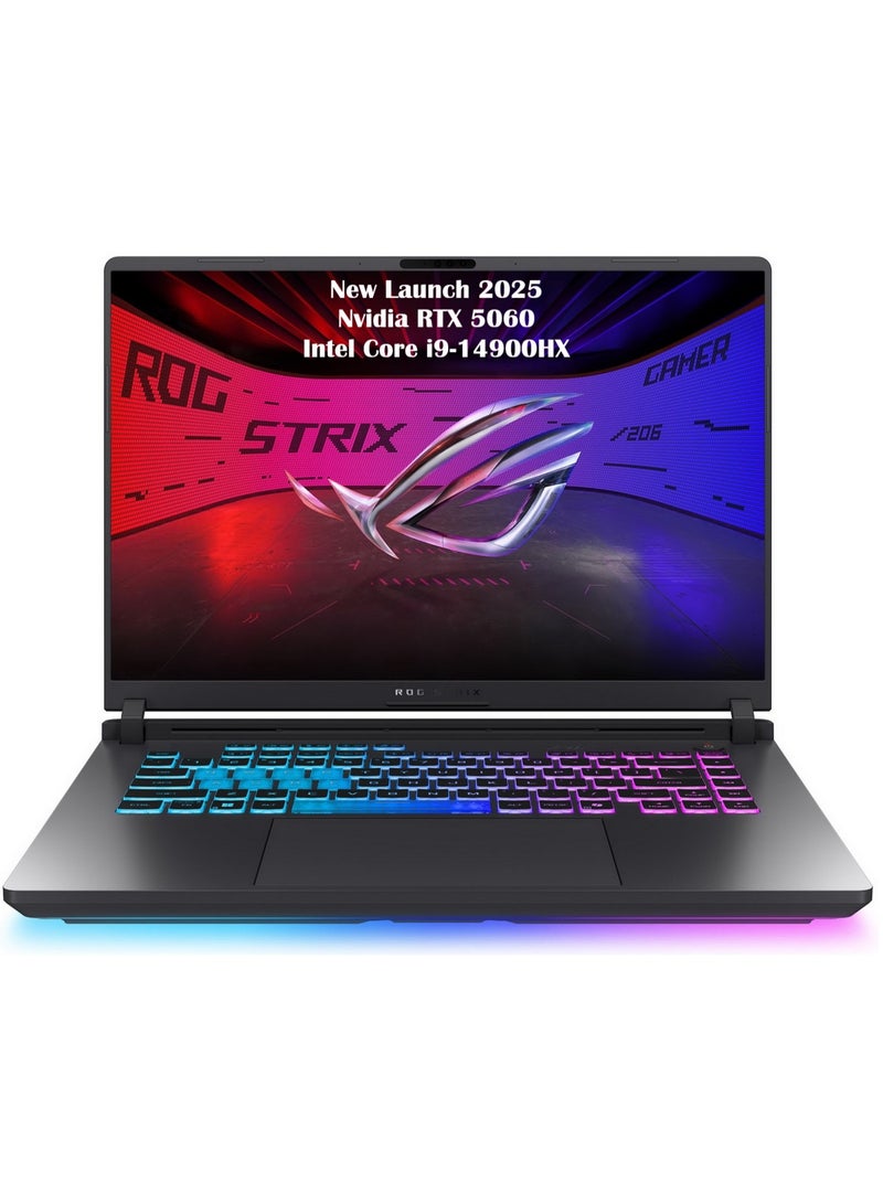 ASUS (Upgraded Version) ROG Strix G16 (2025) Gaming Laptop 16” 165Hz, Intel Core i9-14900HX, NVIDIA GeForce RTX 5060 8GB, 16GB DDR5 RAM, 2TB PCIe SSD, RGB Keyboard, Windows 11 Home English Eclispe Grey English Eclispe Grey - Image 1