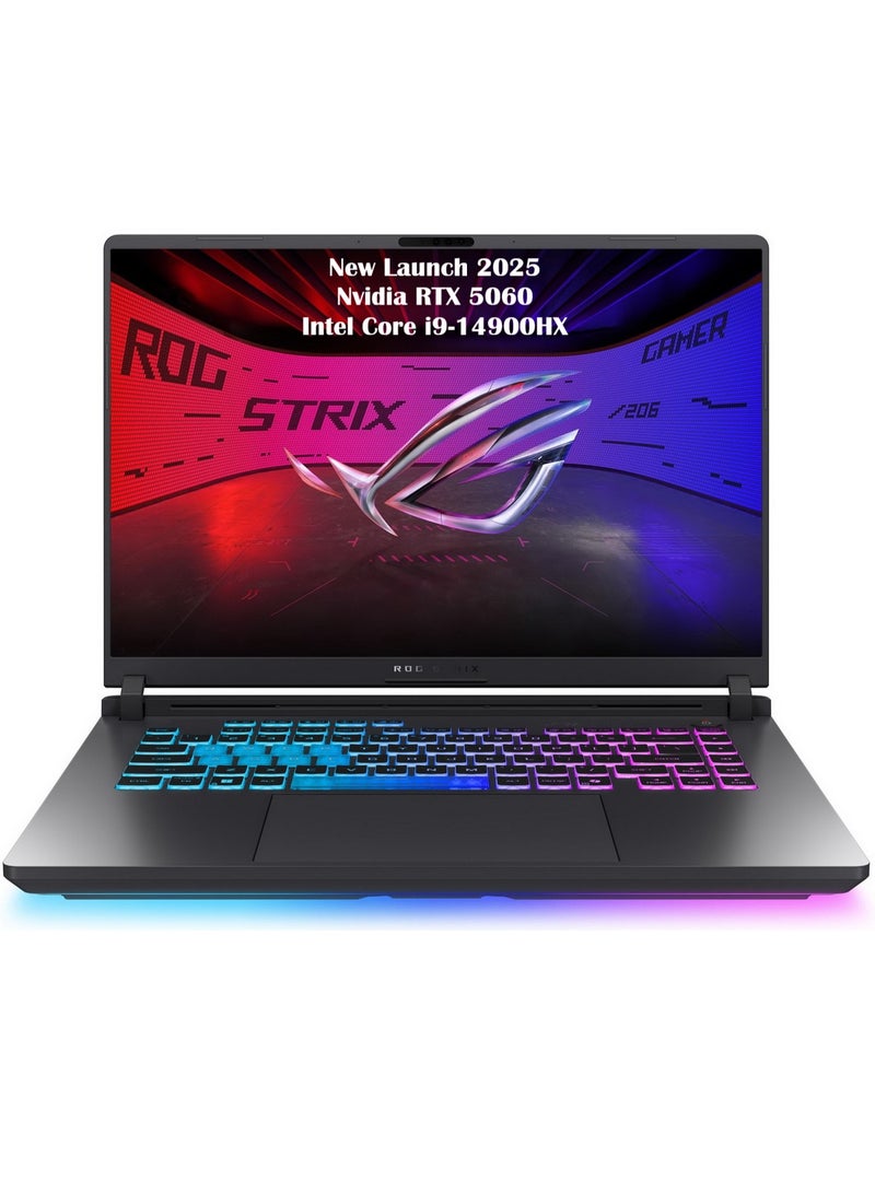 ASUS (Upgraded Version) ROG Strix G16 (2025) Gaming Laptop 16” 165Hz, Intel Core i9-14900HX, NVIDIA GeForce RTX 5060 8GB, 32GB DDR5 RAM, 1TB PCIe SSD, RGB Keyboard, Windows 11 Home English Eclispe Grey English Eclispe Grey - Image 1