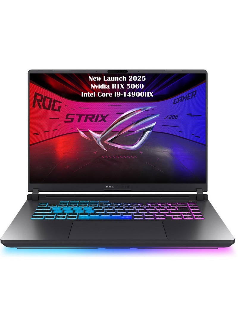 ASUS (Upgraded Version) ROG Strix G16 (2025) Gaming Laptop 16 Inch FHD+ 165Hz Display, Intel Core i9-14900HX Processor/16GB RAM DDR5/1TB SSD/8GB Nvidia GeForce RTX 5060 Graphics/Windows 11 Home/ English Eclispe Grey - Image 1