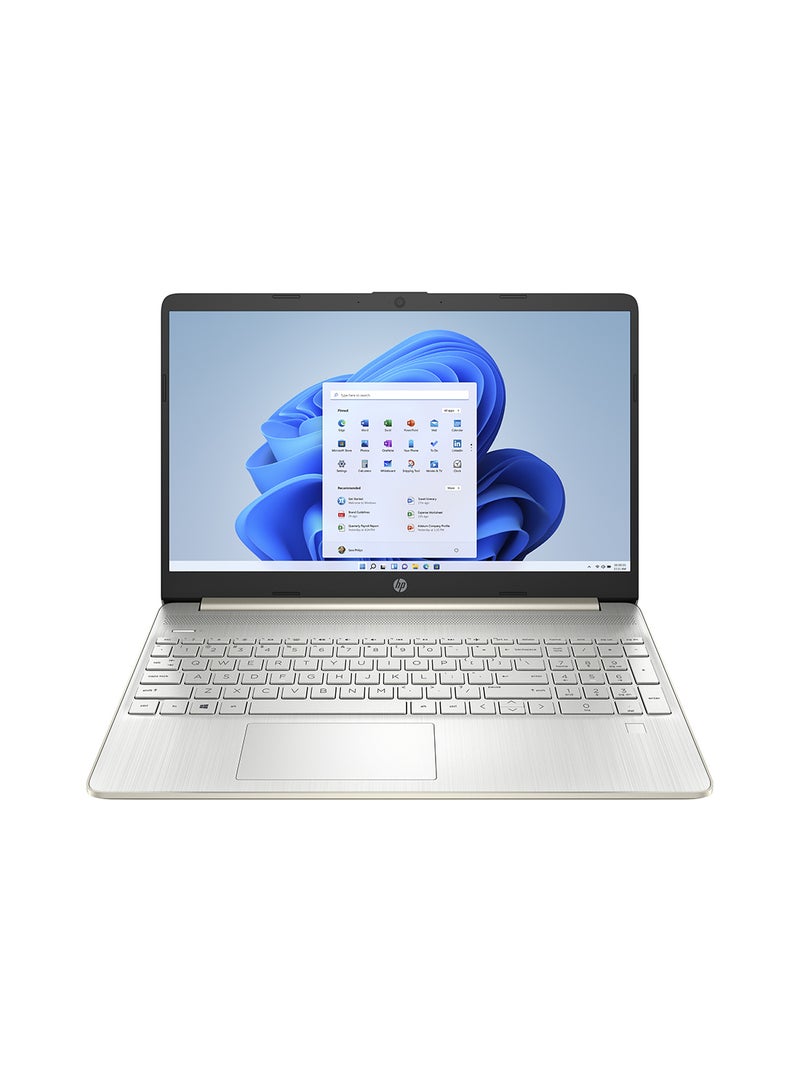 HP (Upgraded Version) Laptop 15s-fq5050ne With 15.6-Inch FHD Display, 12th Gen Intel Core i5 1235U Processor/8GB RAM/512GB SSD/Intel Iris XE Graphics/Windows 11 + 150 Wireless Mouse + Prelude 15.6-Inch Backpack English/Arabic Gold - Image 2