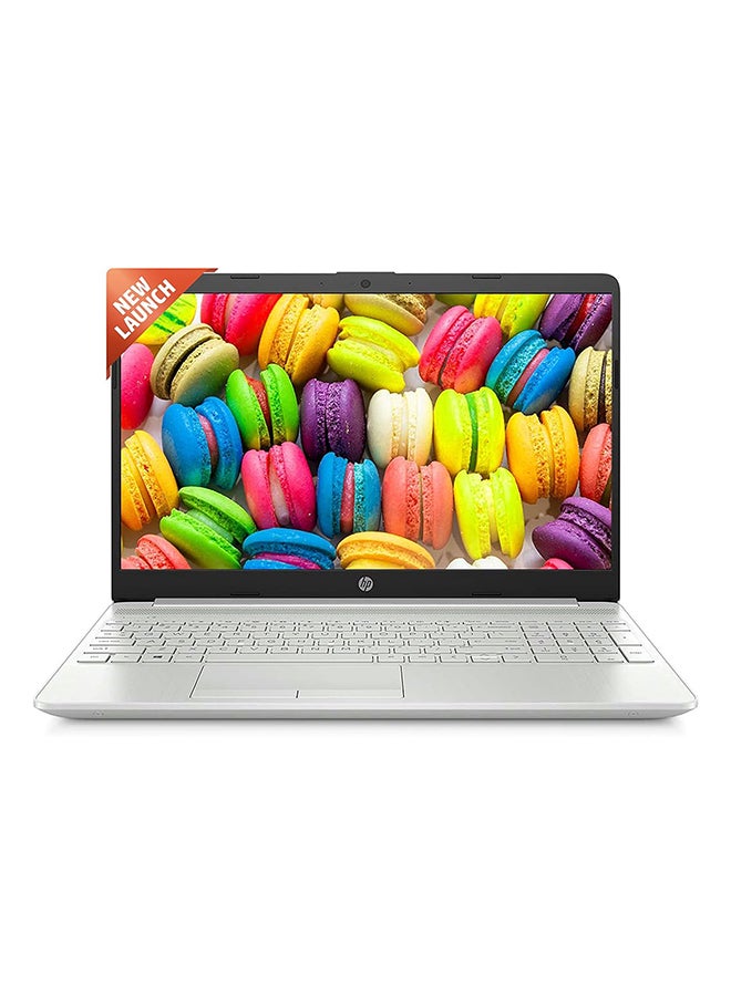 HP 15s-du3564TU 15.6-Inch Display, Core i3- 1125G4 Processor/8GB RAM/512GB SSD/Intel UHD Graphics/Windows 11 Home English/Arabic Silver - Image 1