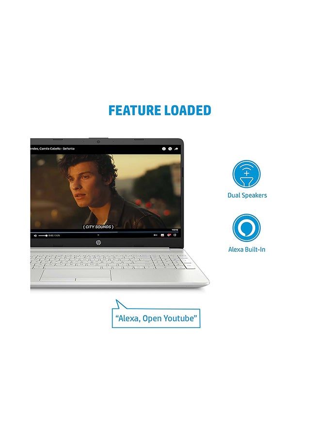 HP 15s-du3564TU 15.6-Inch Display, Core i3- 1125G4 Processor/8GB RAM/512GB SSD/Intel UHD Graphics/Windows 11 Home English/Arabic Silver - Image 3