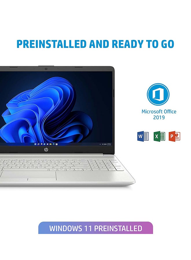 HP 15s-du3564TU 15.6-Inch Display, Core i3- 1125G4 Processor/8GB RAM/512GB SSD/Intel UHD Graphics/Windows 11 Home English/Arabic Silver - Image 5