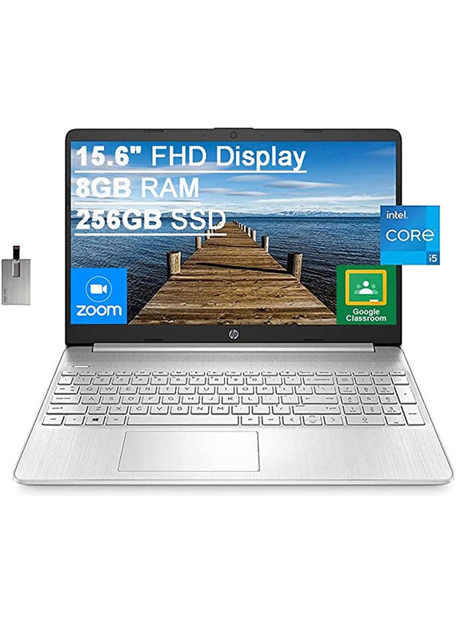 HP 15.6 FHD Laptop Computer, Core i5 1135G7 Processor/16GB RAM/1TB SSD/Intel Iris Xe Graphics English/Arabic silver - Image 4