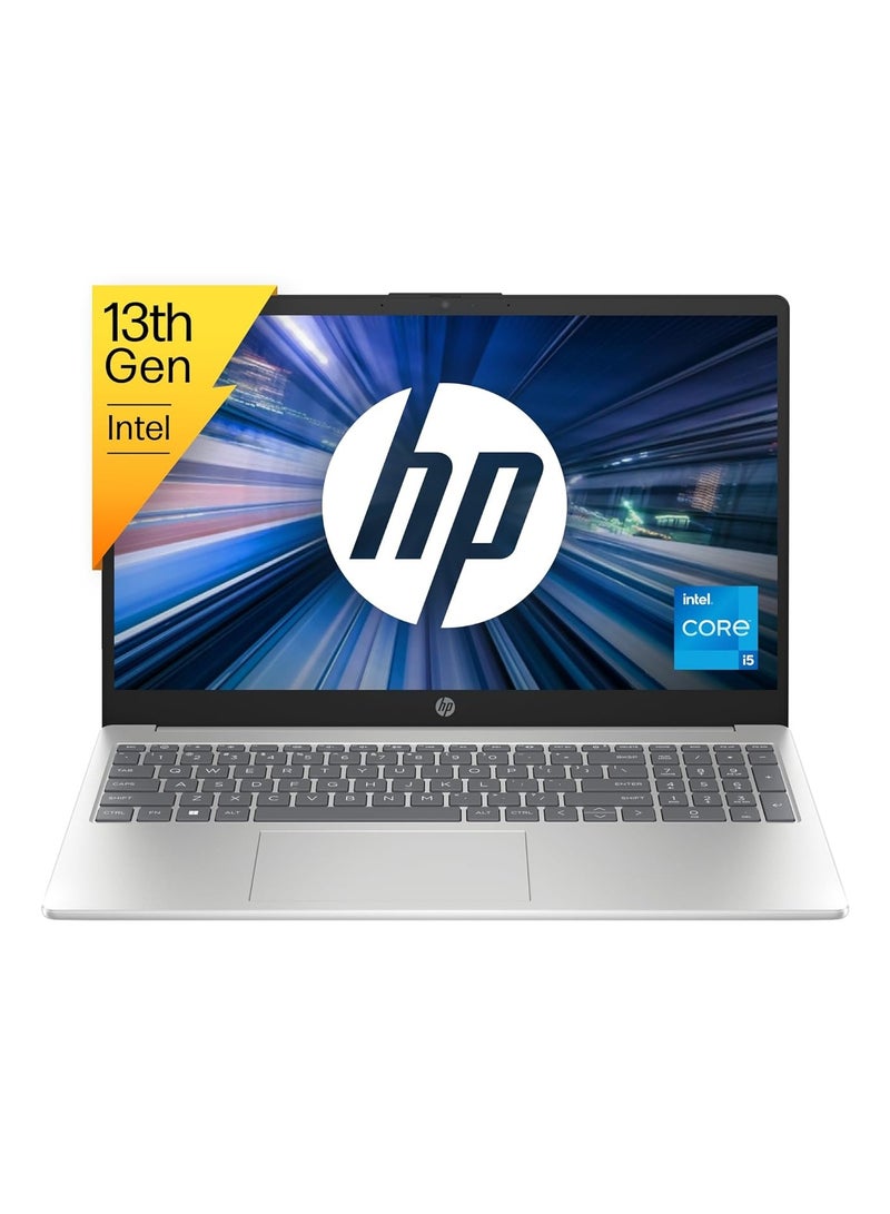 HP 2023 Newest 15s Series 15.6" Notebook, FHD (1920 x 1080), Intel Core -1335U Deca-core i5, 16 GB DDR4Â RAM, 512 GBÂ NVME SSD, Thin & Light, WindowsÂ 11 English/Arabic Silver - Image 1