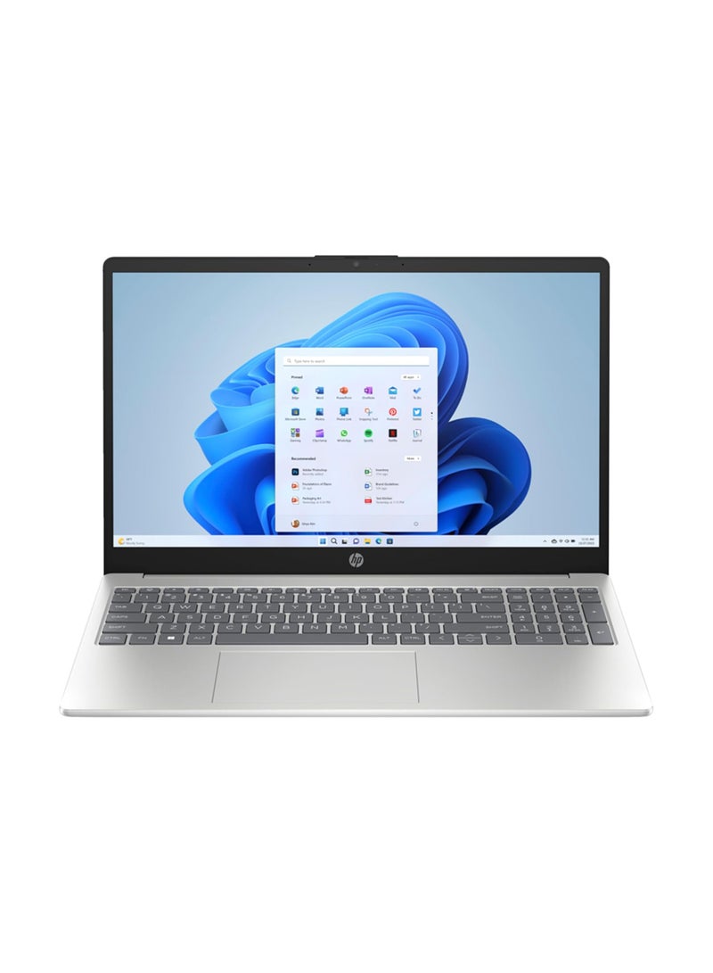 HP 15s (Upgraded Version) Laptop With 15.6 FHD Display, Core i7-1355U Porcessor/16GB RAM/512GB SSD/Intel Iris XE Graphics/Windows 11 English/Arabic Silver - Image 1