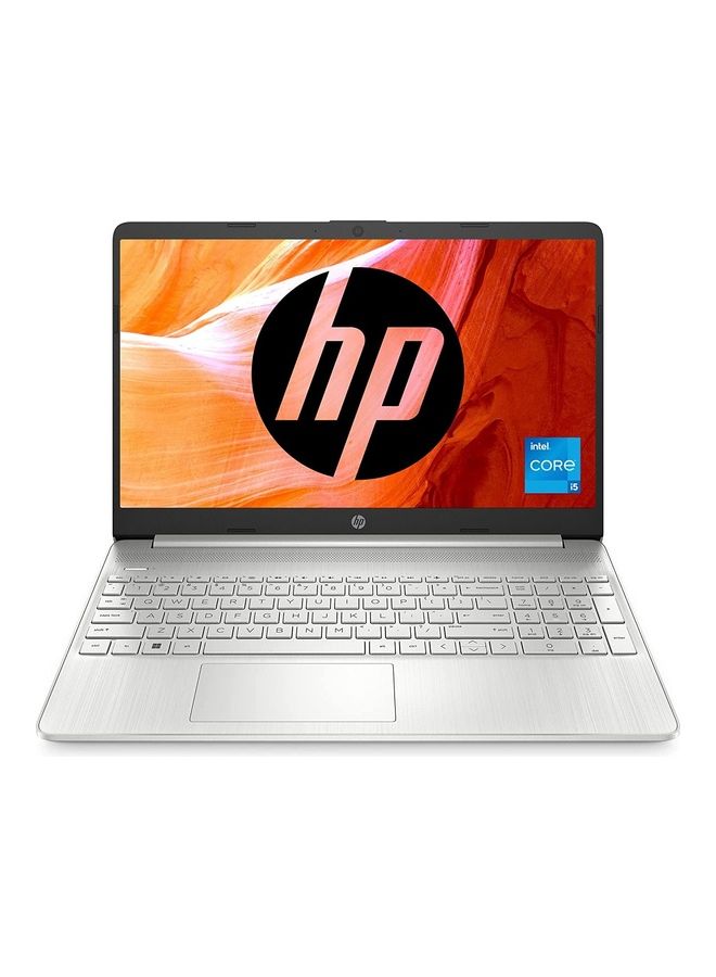 HP 15s- fq5111TU (Upgraded Version) Laptop With 15.6-Inch Display, Core i5-1235u Processor/8GB RAM/512GB SSD/Intel Iris XE Graphics/Windows 11 English/Arabic Silver - Image 1