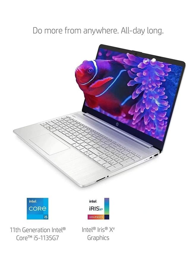 HP 15-dy2795wm (Upgraded Version) Laptop With 15.6-Inch FHD Display, Core i5-1135G7 Processor/8GB RAM/512GB SSD/Intel Iris Xe Graphics/Windows 11 English/Arabic Silver - Image 2