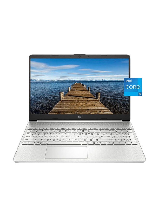 HP 15-dy2021nr (Upgraded Version) Laptop With 15.6-Inch Full HD Display, Core i5-1135G7 Processor/8GB RAM/256GB SSD/Intel Iris Xe Graphics/Windows 10 Home /International Version English/Arabic Natural Silver - Image 1