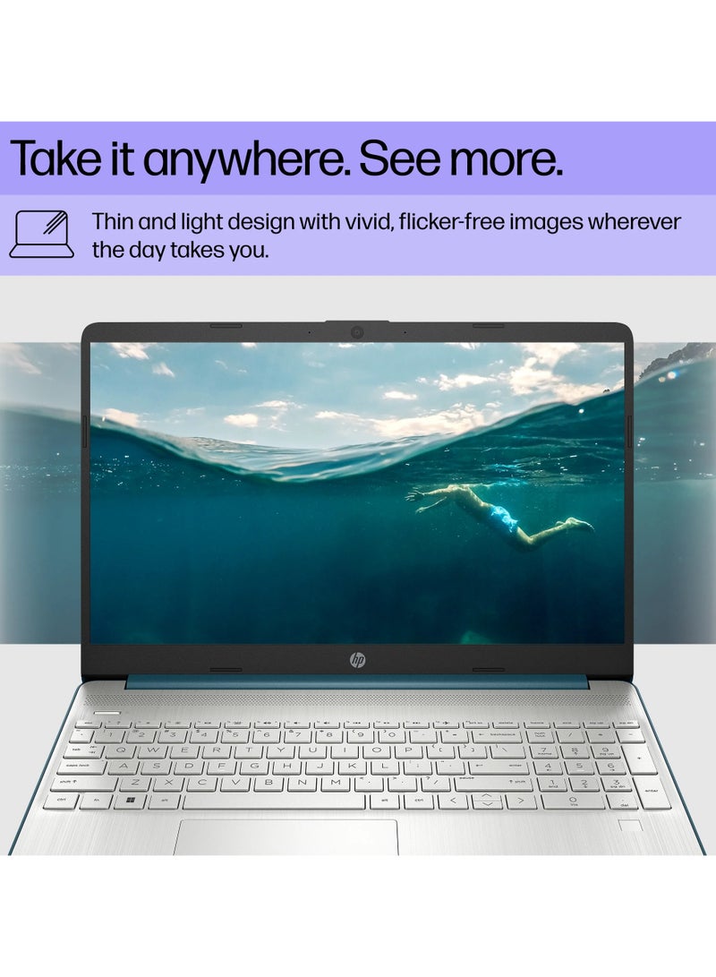 HP 2025 Newest 15 Business Laptop With 15.6-Inch FHD Display, Intel Core i7-1165G7 Processor/32GB DDR4 RAM/1TB NVMe SSD/Intel Iris Xe Graphics/Windows 11 English/Arabic Silverblue (Upgraded Version) - Image 2
