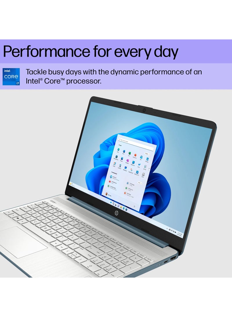 HP 2025 Newest 15 Business Laptop With 15.6-Inch FHD Display, Intel Core i7-1165G7 Processor/32GB DDR4 RAM/1TB NVMe SSD/Intel Iris Xe Graphics/Windows 11 English/Arabic Silverblue (Upgraded Version) - Image 3