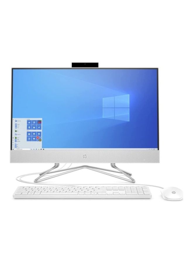 HP 2022 Newest All-In-One Desktop 23.8-Inch Display, Core i5-1255U Processor/8GB RAM/512GB SSD/Intel Iris Xe Graphics/Windows 11 English Snow White English/Arabic Snow White - Image 1