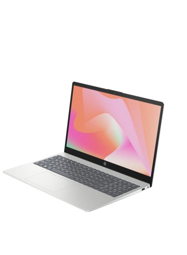 HP 15-fd0346 (Upgraded Version) Laptop With 15.6-Inch FHD Display, Core i7-1355U Processor/8GB RAM/512GB SSD/Intel Iris Xe Graphics/Free DOS(Without Windows) English/Arabic Silver - Image 3