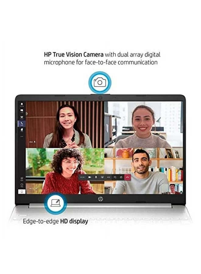 HP Slim 15-DY2093WM Professional & Business Laptop With 15.6-Inch FHD Display, Core i5-1135G7 Processor/32GB DDR4 RAM/1TB SSD/Intel Iris Plus Graphics/Windows 11 + Sandisk USB Card 32 GB English/Arabic Silver - Image 5
