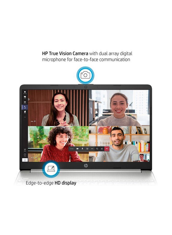 HP 15-DY2091WM (Upgraded Version) Laptop With 15.6-Inch HD Display, Core i3-1115G4 Processer/8GB RAM/256GB SSD/Intel UHD Graphics /International Version English/Arabic Natural Silver - Image 3