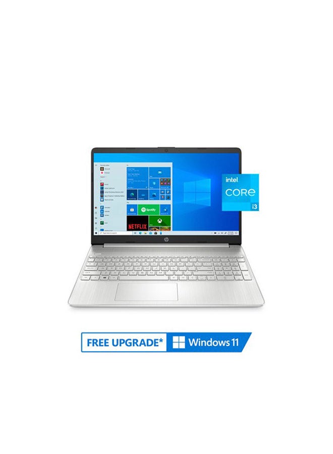 HP 15-DY2091WM (Upgraded Version) Laptop With 15.6-Inch HD Display, Core i3-1115G4 Processer/8GB RAM/256GB SSD/Intel UHD Graphics /International Version English/Arabic Natural Silver - Image 2