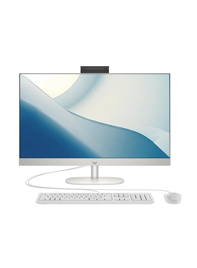 HP All-in-One 24-inch Desktop, Core i5-1335U Processor/8GB RAM/512GB SSD/Intel Iris XE Graphics/Windows 11 English/Arabic ‎Shell white - Image 1