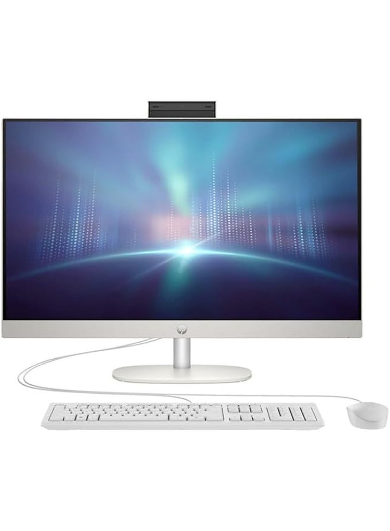 HP 24-CR0121NH AIO With 23.8-Inch Display, Core-i5-1335U Processor/16GB RAM/512GB SSD/Intel Iris XE Graphics/Windows 11 Pro English/Arabic White - Image 1