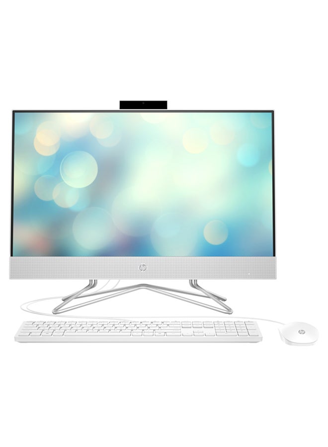HP All-In-One 24-df1097nh Bundle PC With 23.8-Inch Display, Core i5 Processer/8GB RAM/1TB HDD/Intel UHD Graphics/Windows 11 English/Arabic White - Image 1